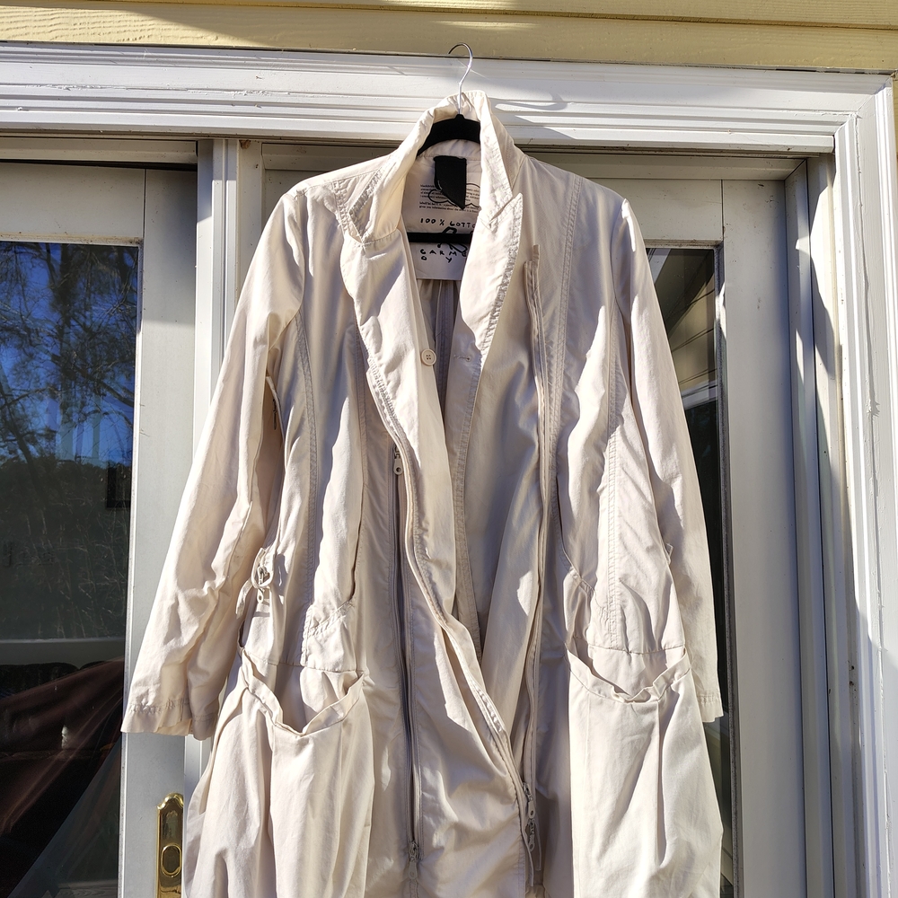 Rundholz Beige Utility Trapeze Multi Zipper Jacket for Women - Picture 7 of 15